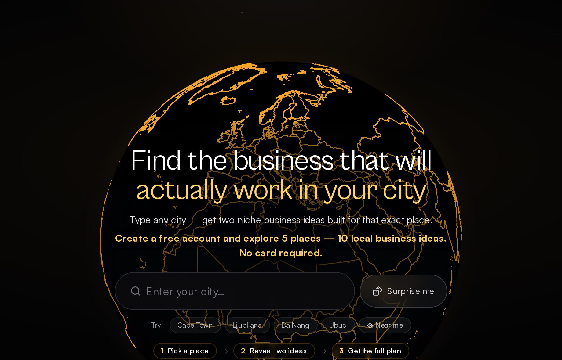 Pick a place
